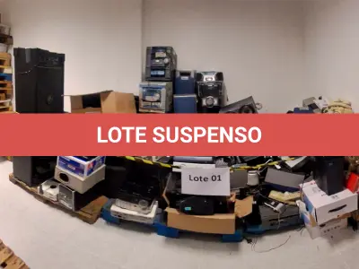 LOTE 001 - EQUIPAMENTOS DE AUDIO E VIDEO