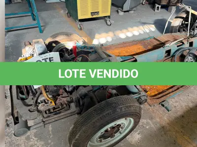 LOTE 036 - VEÍCULO (SUCATA) - CHASSIS WV FUSCA (MOTOR EM CORTES)