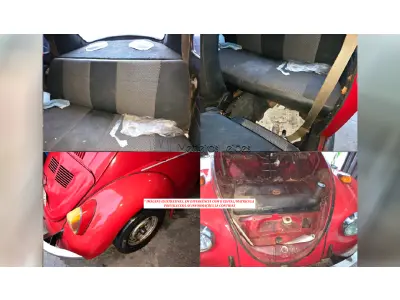 LOTE 003 - FUSCA 1300 - ANO 1976 VERMELHO